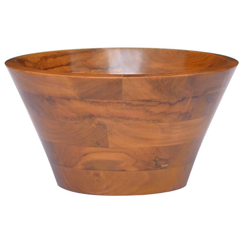 vidaXL Waschbecken Massivholz Teak Φ40x20 cm