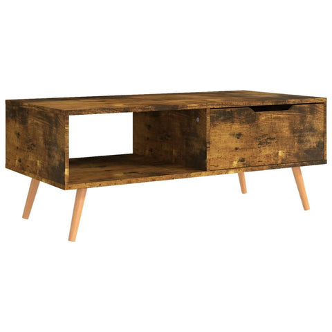 vidaXL Couchtisch Räuchereiche 100x49,5x43 cm Holzwerkstoff