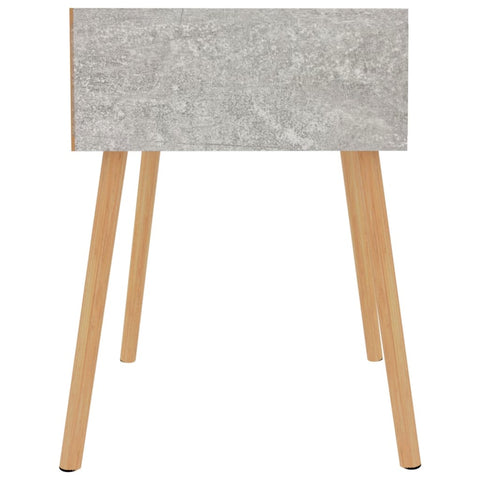 vidaXL Nachttische 2 Stk. Betongrau 40x40x56 cm Holzwerkstoff