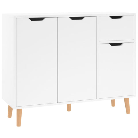 vidaXL Sideboard Hochglanz-Weiß 90x30x72 cm Holzwerkstoff