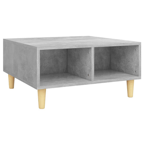 vidaXL Couchtisch Betongrau 60x60x30 cm Holzwerkstoff