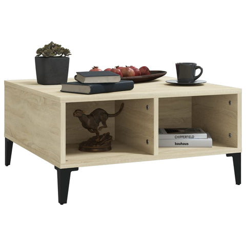 vidaXL Couchtisch Sonoma-Eiche 60x60x30 cm Holzwerkstoff