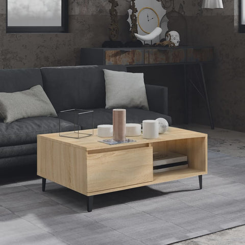 vidaXL Couchtisch Sonoma-Eiche 90x60x35 cm Holzwerkstoff