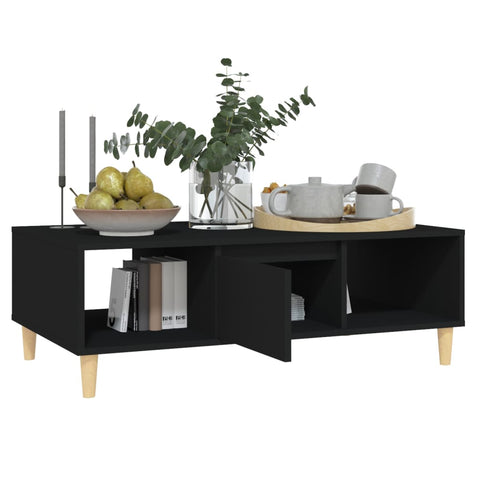 vidaXL Couchtisch Schwarz 103,5x60x35 cm Holzwerkstoff