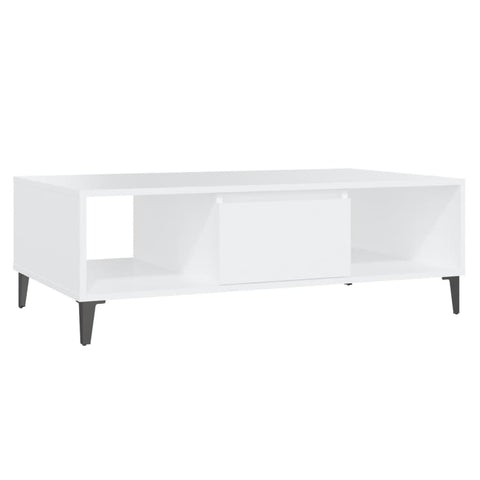 vidaXL Couchtisch Weiß 103,5x60x35 cm Holzwerkstoff