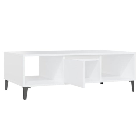 vidaXL Couchtisch Weiß 103,5x60x35 cm Holzwerkstoff