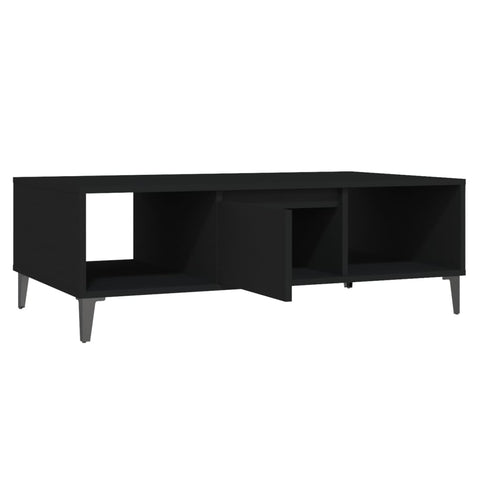 vidaXL Couchtisch Schwarz 103,5x60x35 cm Holzwerkstoff