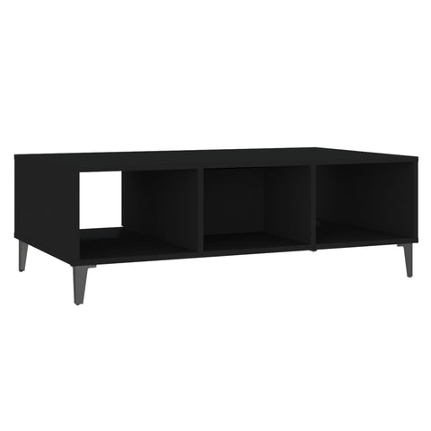 vidaXL Couchtisch Schwarz 103,5x60x35 cm Holzwerkstoff