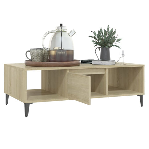 vidaXL Couchtisch Sonoma-Eiche 103,5x60x35 cm Holzwerkstoff