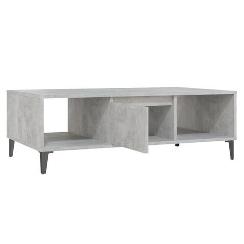 vidaXL Couchtisch Betongrau 103,5x60x35 cm Holzwerkstoff