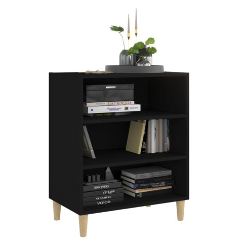 vidaXL Sideboard Schwarz 57x35x70 cm Holzwerkstoff