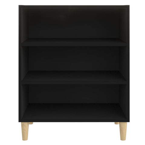 vidaXL Sideboard Schwarz 57x35x70 cm Holzwerkstoff