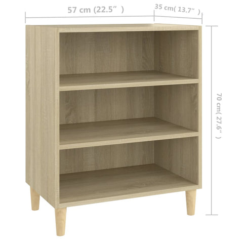 vidaXL Sideboard Sonoma-Eiche 57x35x70 cm Holzwerkstoff