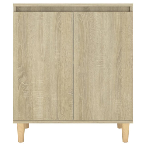 Sideboard mit Massivholz-Beinen Sonoma-Eiche 60x35x70 cm