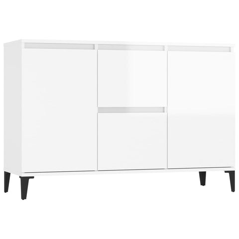 vidaXL Sideboard Hochglanz-Weiß 104x35x70 cm Holzwerkstoff