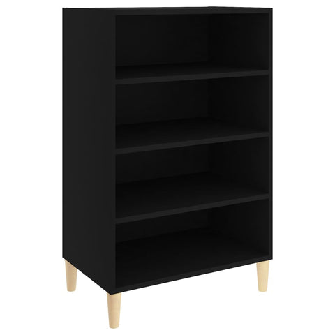 vidaXL Sideboard Schwarz 57x35x90 cm Holzwerkstoff