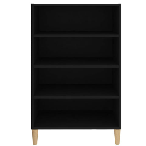 vidaXL Sideboard Schwarz 57x35x90 cm Holzwerkstoff