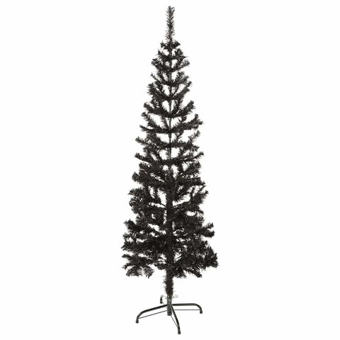 Schlanker Weihnachtsbaum Schwarz 150 cm