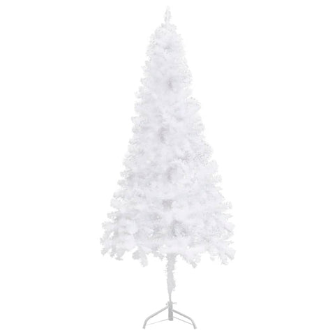 Künstlicher Eck-Weihnachtsbaum Weiß 150 cm PVC