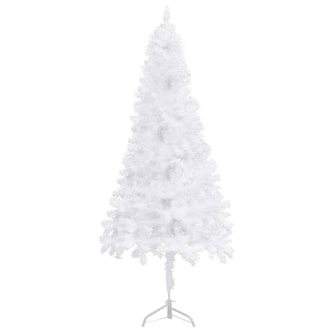 Künstlicher Eck-Weihnachtsbaum Weiß 240 cm PVC