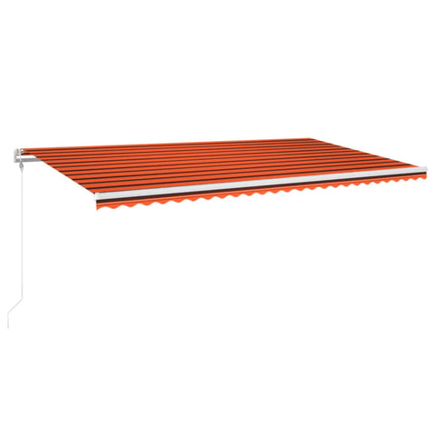 Automatische Markise mit LED & Windsensor 600x300 Orange/Braun