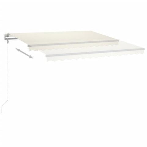 Automatische Markise mit LED & Windsensor 400x350 cm Creme