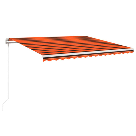 Automatische Markise mit LED & Windsensor 400x350 Orange/Braun