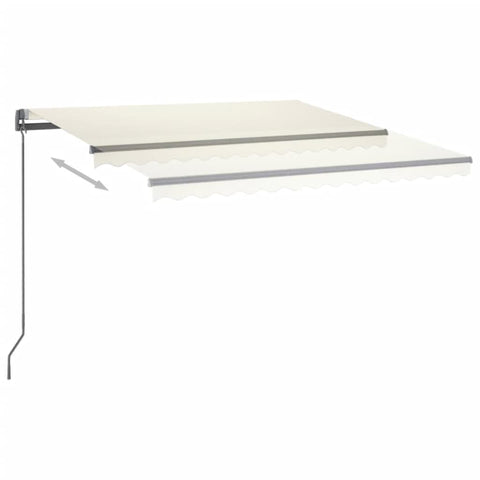 Automatische Markise mit LED & Windsensor 450x300 cm Creme