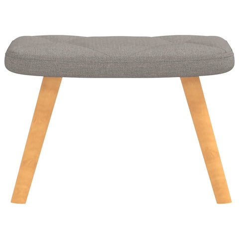 vidaXL Relaxsessel mit Hocker Taupe Stoff