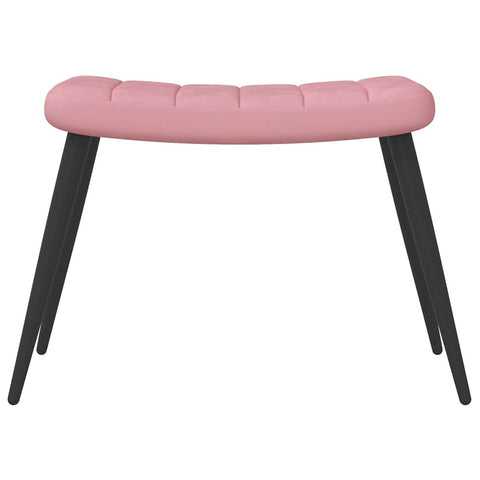 vidaXL Relaxsessel mit Hocker Rosa Samt