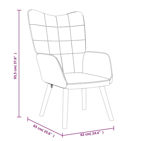 Relaxsessel mit Hocker Senfgelb Stoff