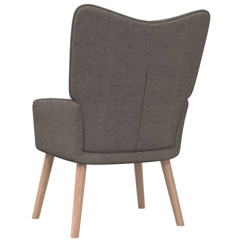 Relaxsessel mit Hocker Taupe Stoff