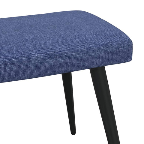 vidaXL Relaxsessel mit Hocker Blau Stoff