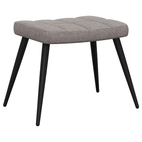 Relaxsessel mit Hocker Taupe Stoff