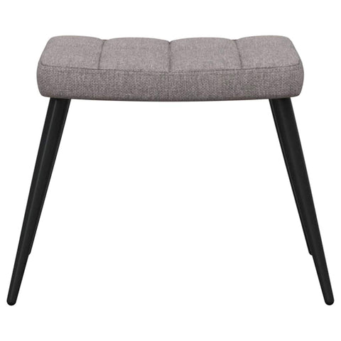 Relaxsessel mit Hocker Taupe Stoff