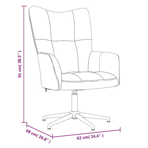 Relaxsessel mit Hocker Hellgrau Samt