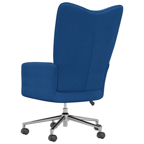 vidaXL Relaxsessel Blau Samt