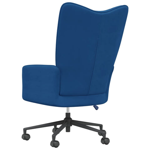 vidaXL Relaxsessel Blau Samt