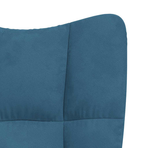 vidaXL Relaxsessel Blau Samt