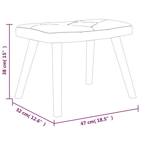 vidaXL Relaxsessel mit Hocker Patchwork Stoff