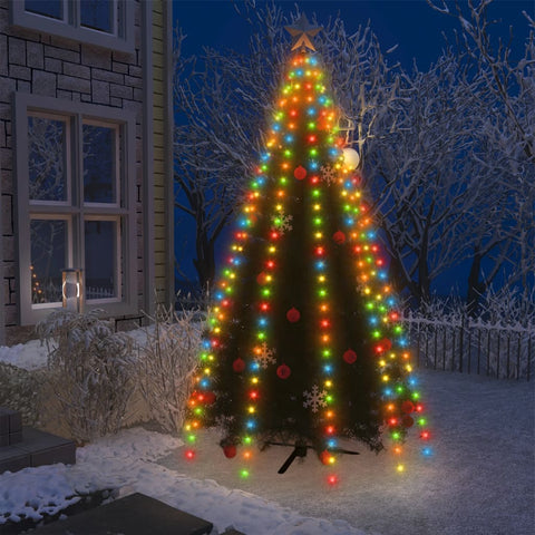 Weihnachtsbaum-Lichternetz mit 250 LEDs Mehrfarbig 250 cm