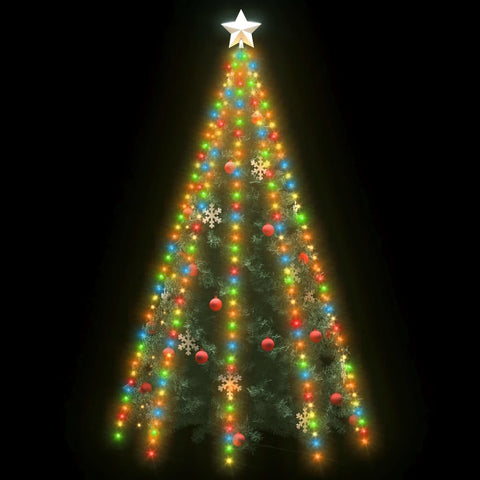 Weihnachtsbaum-Lichternetz mit 400 LEDs Mehrfarbig 400 cm