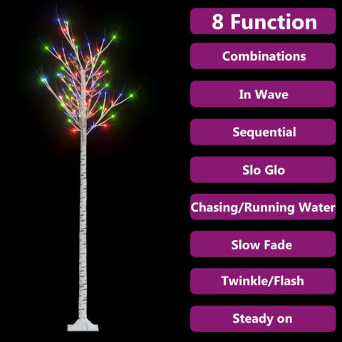 Weihnachtsbaum 200 LEDs 2,2 m Bunt Indoor Outdoor