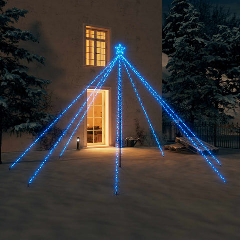 LED Weihnachtsbaum Indoor Outdoor 576 LEDs Blau 3,6 m