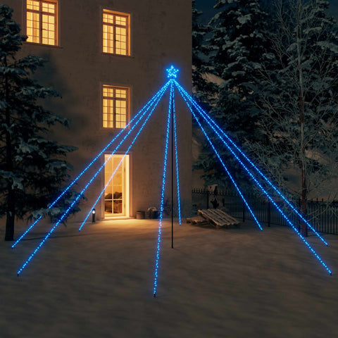 LED Weihnachtsbaum Indoor Outdoor 800 LEDs Blau 5 m