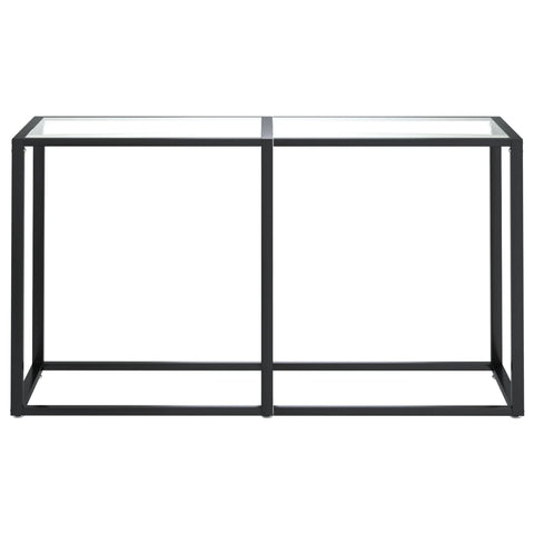 vidaXL Konsolentisch Transparent 140x35x75,5 cm Hartglas