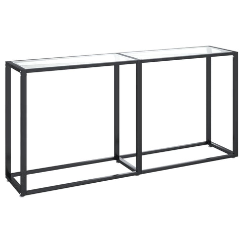 vidaXL Konsolentisch Transparent 160x35x75,5 cm Hartglas