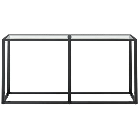 vidaXL Konsolentisch Transparent 160x35x75,5 cm Hartglas