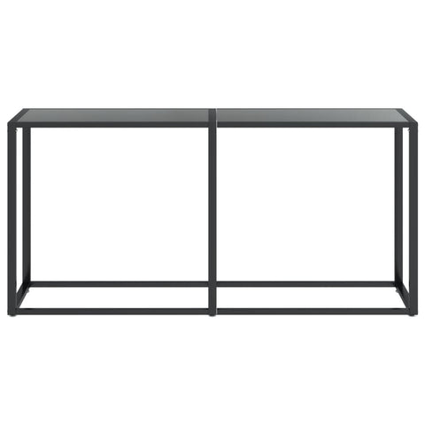 vidaXL Konsolentisch Schwarz 160x35x75,5 cm Hartglas