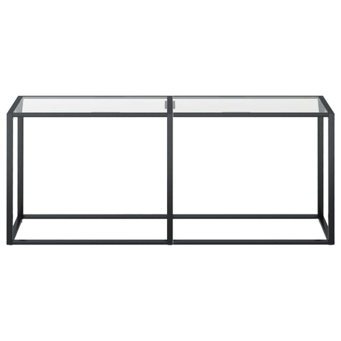 vidaXL Konsolentisch Transparent 180x35x75,5 cm Hartglas